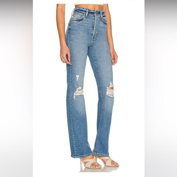 Lovers + Friends Denim - Revolve LF Lovers and Friends Ultra High Rise Slim Bootcut Jeans Greyson 28